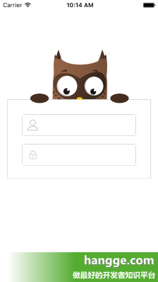原文:Swift - 一個純代碼實現的登錄界面（帶貓頭鷹動畫效果）