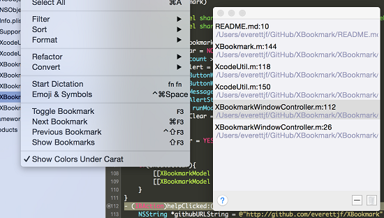 【投稿】Xcode插件XBookmark開發筆記