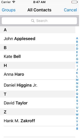 iOS 9 學習系列：Contacts Framework