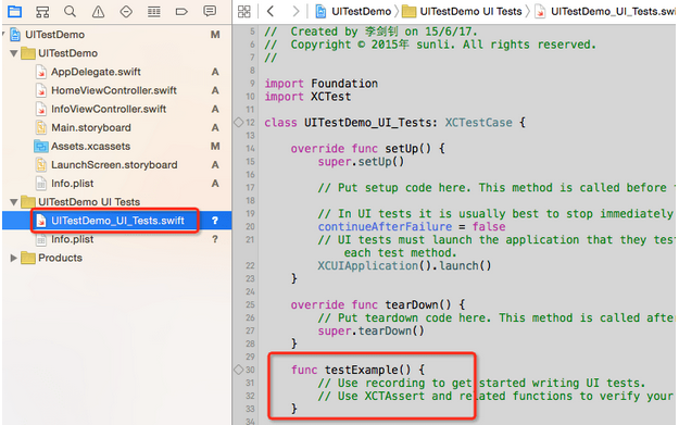 Xcode7 UI自動化測試詳解 帶demo UITests
