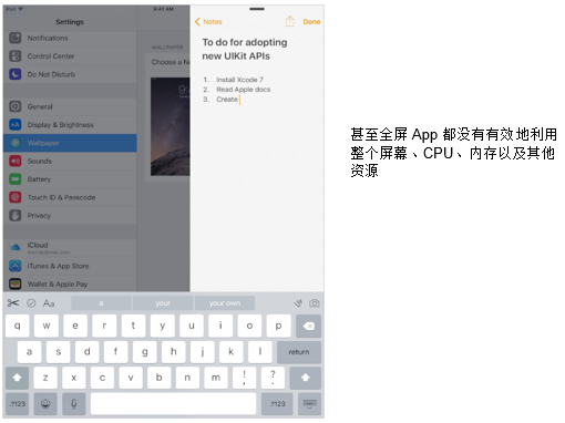 iOS 9 分屏多任務：入門（中文版）