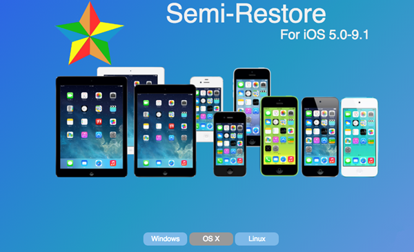 想越獄系統恢復到干淨狀態請用Semi-Restore，已兼容iOS 9.1