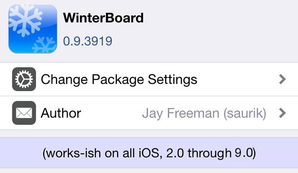 iOS9越獄插件WinterBoard ：iPhone6s美化神器