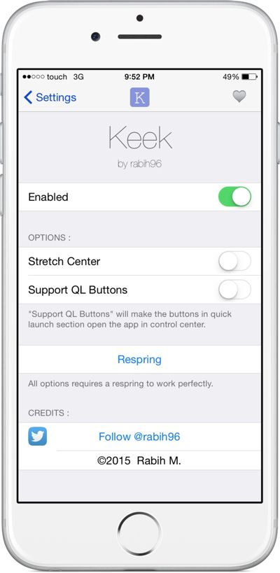 iOS8.4越獄插件 讓控制中心顯示最近使用應用