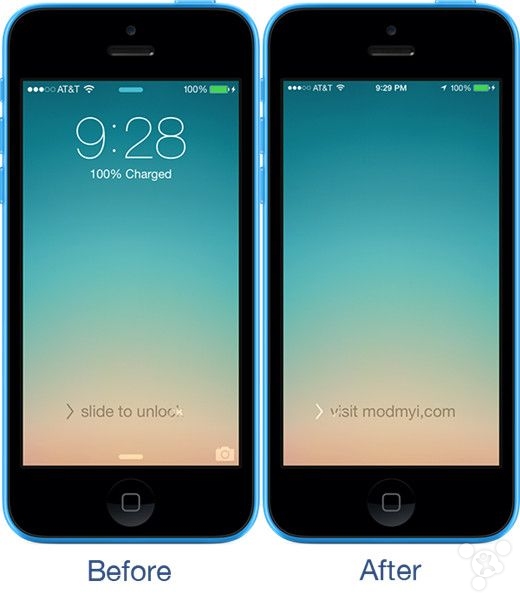 iOS7.1.2越獄插件推薦：自定義鎖屏界面CustomizeLS