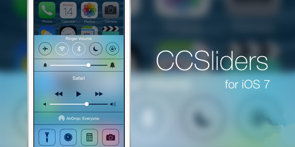 iOS7.1.2越獄插件推薦:CCSliders亮度滑動條變萬能神器