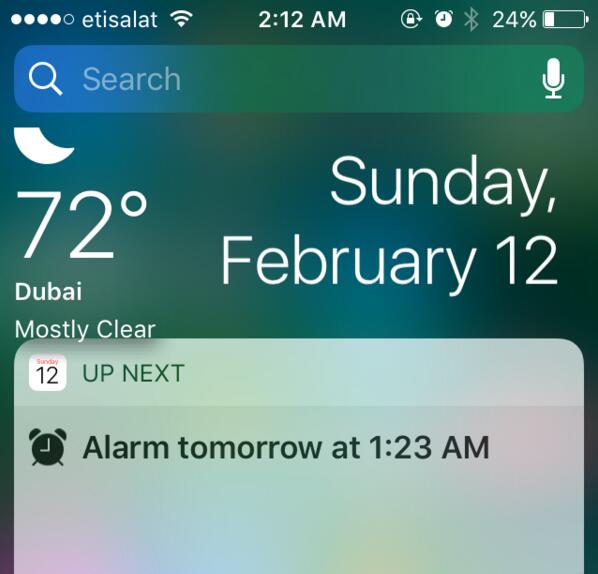 這款插件可以在iOS 10鎖屏界面中顯示天氣