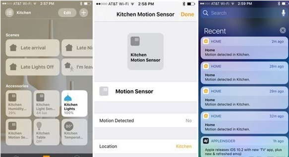 iOS10.2接收智能家居設備的通知怎麼弄？