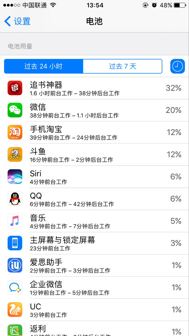 如何查看iPhone7電量使用情況