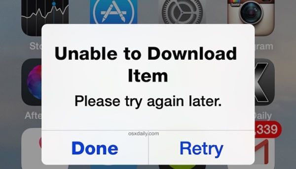 unable to download app什麼意思？如何解決