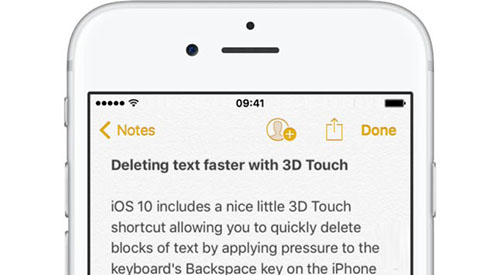 視頻展示：3D Touch如何快速刪除大段文字