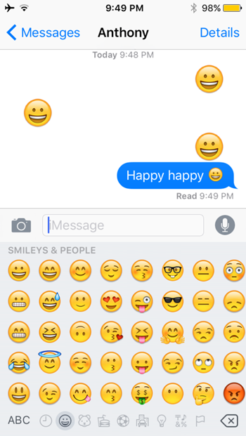 不用等iOS 10：Emojiant能讓你發送的emoji變大