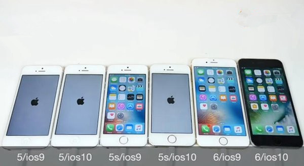 場面太壯觀！12台iPhone設備齊上陣運行iOS 9/iOS 10