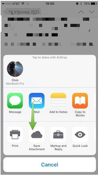 教你如何將iPhone的郵件附件存到iCloud Drive