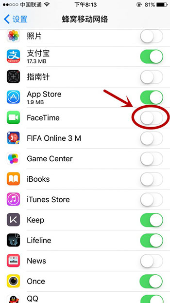 在哪裡查看FaceTime用了多少4G流量？