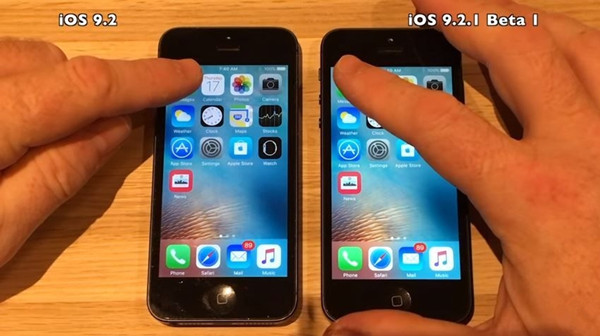 視頻親測：看看iOS 9.2.1更流暢還是更卡頓