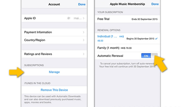 如何防止Apple Music免費期後自動續費?