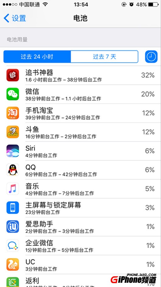 如何查看iPhone7電量使用情況 