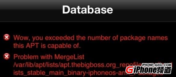 Cydia報錯