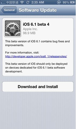 ios6.1 beta4