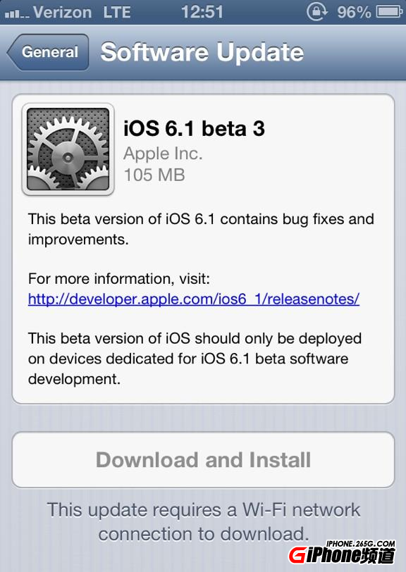 iOS 6.1 beta3