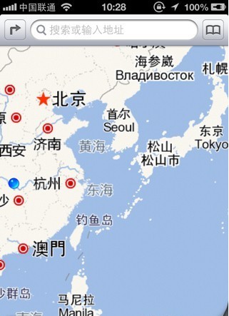 iPhone5地圖