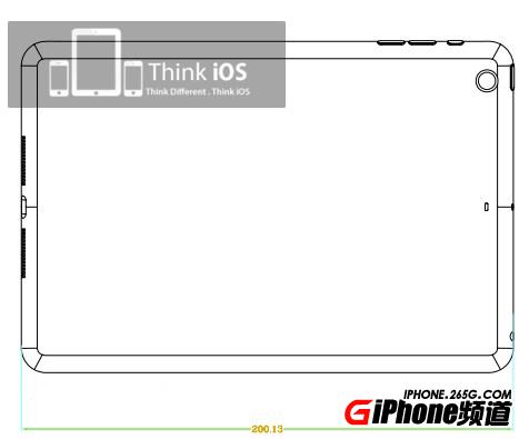 蘋果ipad mini,蘋果ipad mini設計圖