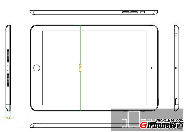 蘋果ipad mini,蘋果ipad mini設計圖