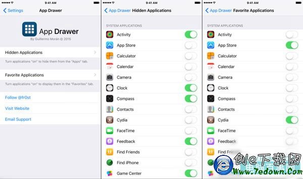 iOS9越獄插件AppDrawer：用iPhone體驗安卓應用抽屜