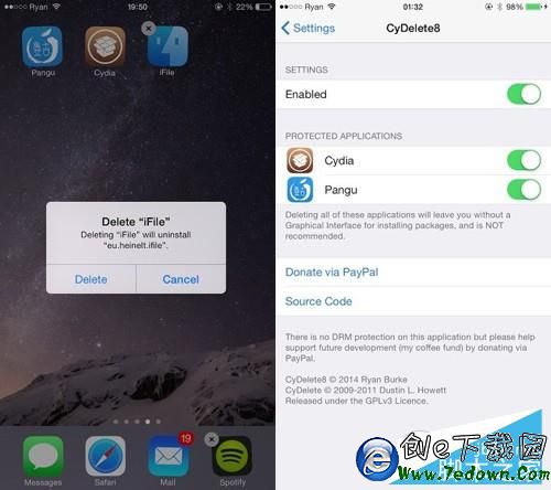 親測有效：iOS9越獄已兼容插件匯總（最新版）CyDelete8