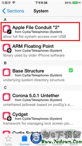 如何在iOS9.0越獄設備上安裝AFC插件