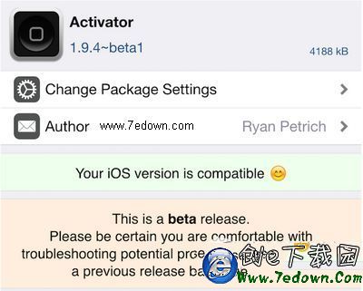 ios8.4完美越獄後activator無法使用怎麼辦1