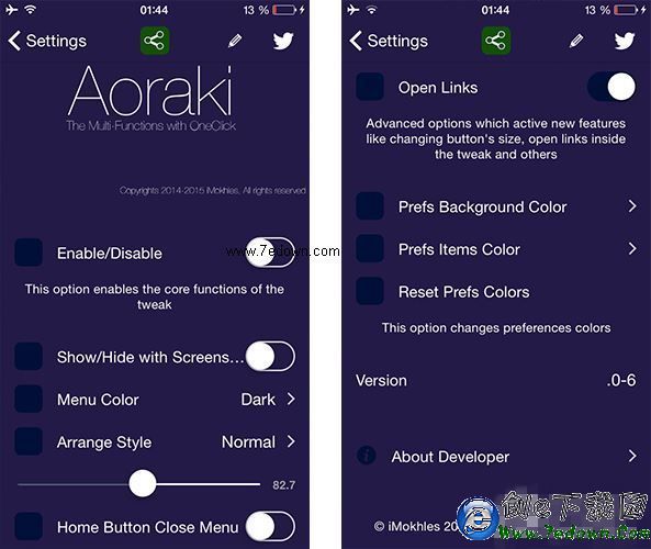 iOS8越獄後又一必裝神器：多功能合一插件Aoraki 
