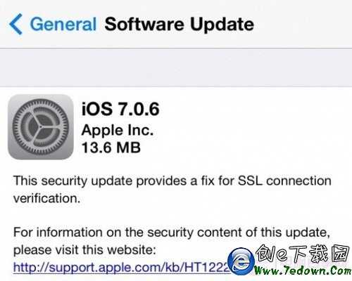 iOS 7.0.6未封堵漏洞