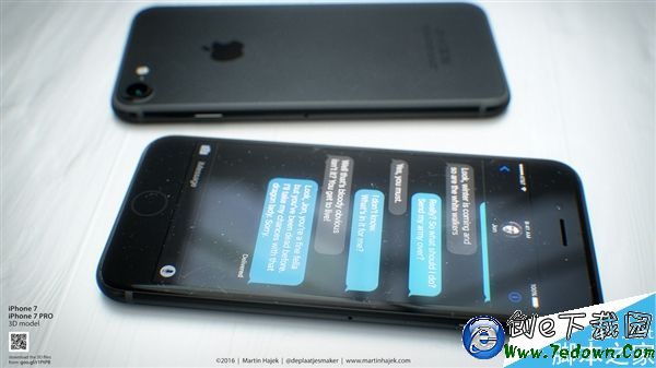 黑色版iPhone 7高清渲染圖：看完必買之！