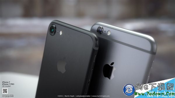黑色版iPhone 7高清渲染圖：看完必買之！