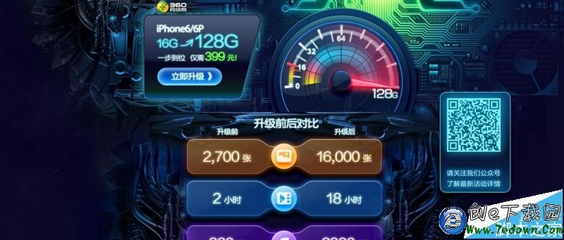 親測可行！16G版iPhone 6秒升128G