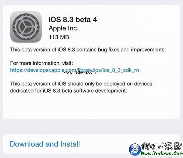 ios8.3beta4下載地址 ios8.3beta4官網下載