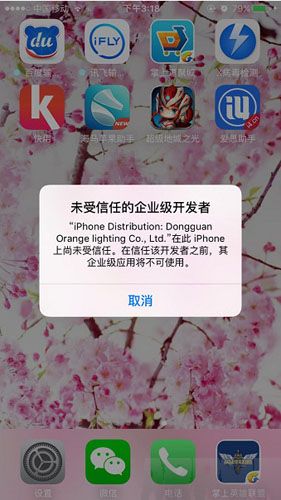 解決IOS 9未受信任的企業級開發者教程 arpun.com