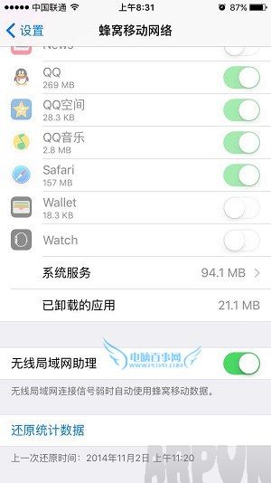 iOS9.1怎麼關閉WiFi助理 iPhone6s關閉Wi-Fi助理方法