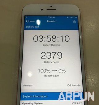 iphone6s續航能力實測,6s用電測試_arp聯盟