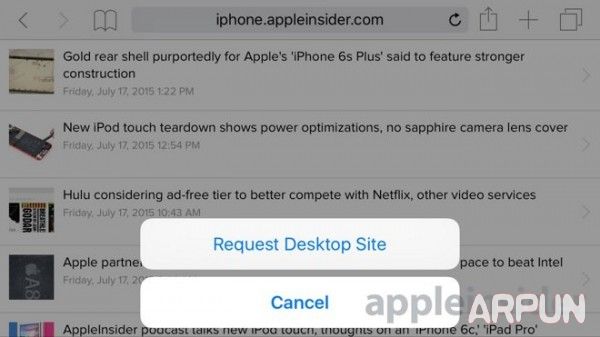 iOS9 Safari浏覽器隱藏小技巧兩則_arp聯盟