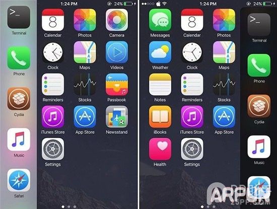 iOS8.4越獄插件應用啟動器DockBar 讓設備更有效率 arpun.com