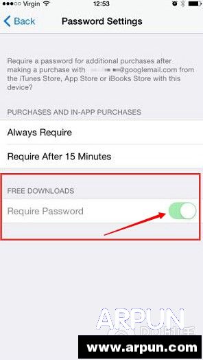 iOS8.3下載免費應用不要密碼設置方法_arp聯盟
