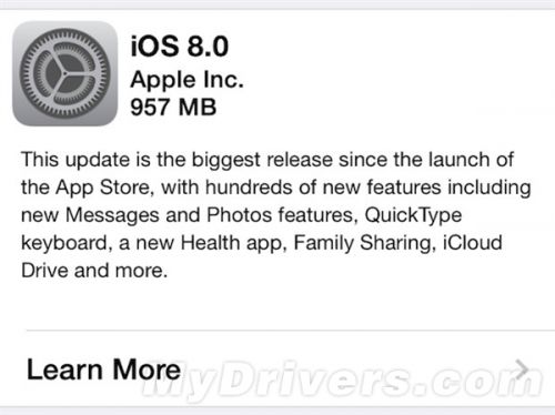 iOS 8正式推送！iPhone 4永別了