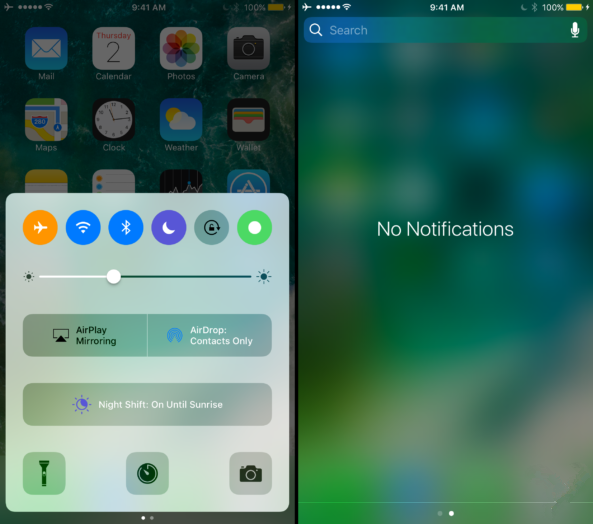 iOS 10如何取消控制中心/通知中心的橡皮筋效果 