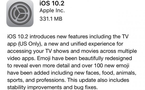 iOS10.2正式版更新內容 