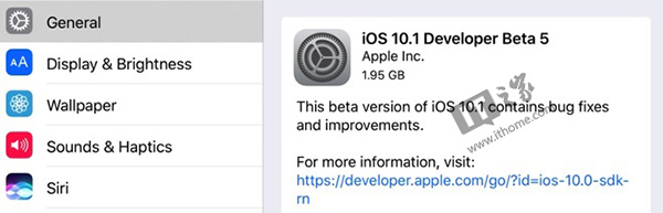 iOS10.2 Beta5固件下載地址 