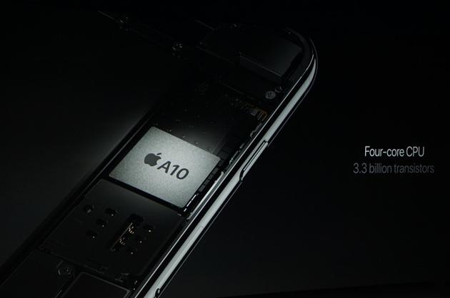 iPhone 7搭載四核A10處理器  性能提升續航增加   
