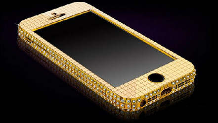 純金鑲鑽版iphonese多少錢 